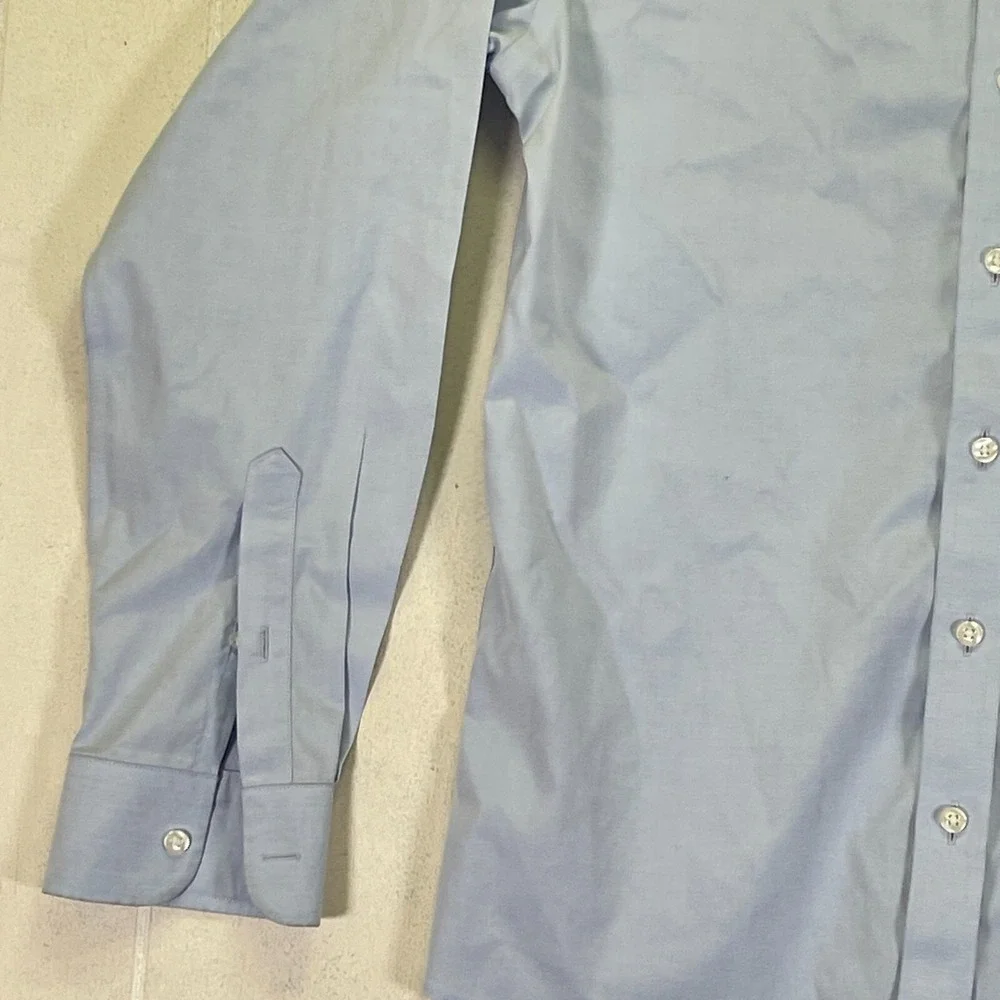 Men Small 15.5/33 Gold Label Raintree‎ & Yorke Slim Fit Non-Iron Dress Sky Blue